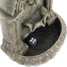 Fountain. Garden cascade. Solar tree with LED lighting. Lion's head 2 W