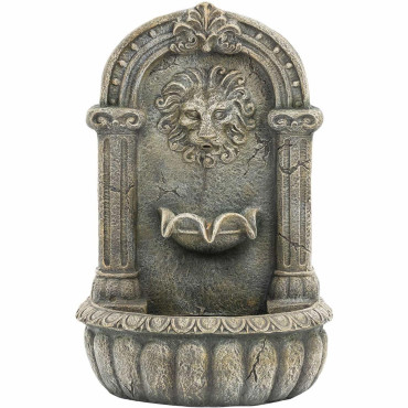 Strūklaku. Dārza kaskāde. Saules koks ar LED apgaismojumu. Lauva galvu 2 W