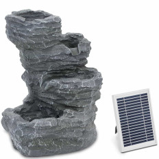 Szökőkút. Solar Garden Cascade LED világítással 4 szint 3 W