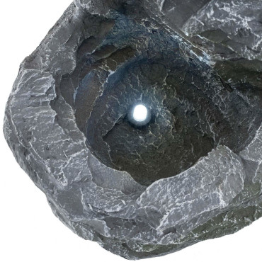 Vodnjak. Solar Garden Cascade z LED razsvetljavo 4 ravni 3 W