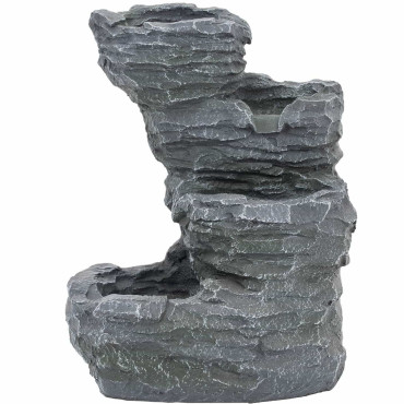 Suihkulähde. Solar Garden Cascade LED-valaistus 4 tasoa 3 W