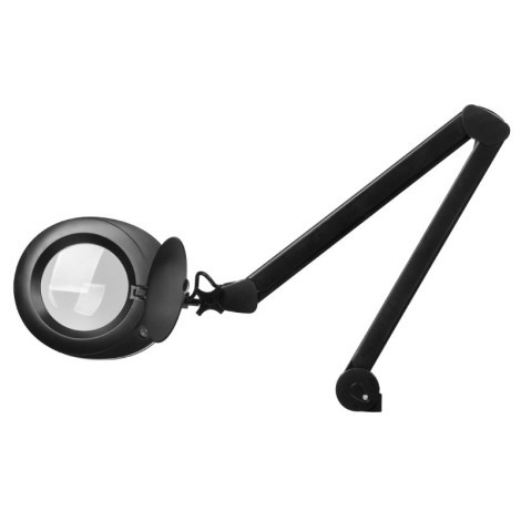 Elegante 6025 Schwarze 60 LED SMD 5D Lupenlampe mit Stativ