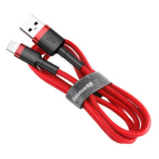 Câble élastique durable Câble USB CiPhone Lightning Iphone QC3.0 2.4A 1M Rouge