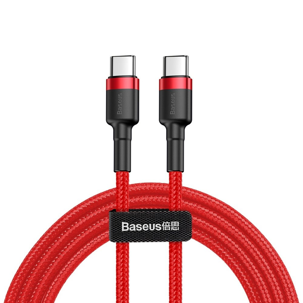 Cable elástico duradero USB-C PD PD 2.0 60W 20V 3A QC3.0 2M ROJO