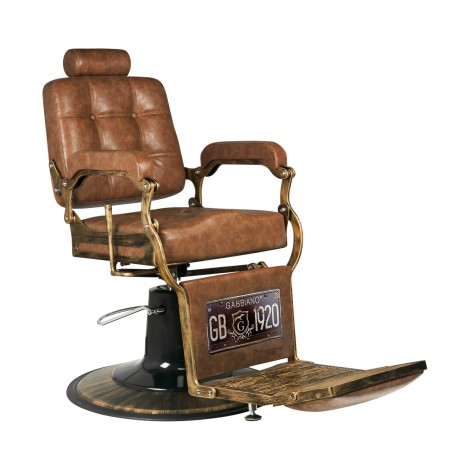Gabbiano borbélyszék Boss Old Leather világosbarna — oldalnézet