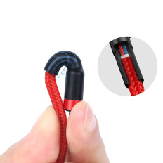 Slitesterkt elastisk kabel USB-C PD PD 2.0 60W 20V 3A QC3.0 2M RED
