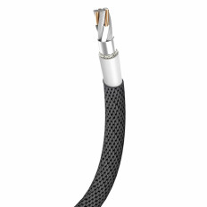 Fio de cabo durável no material USB Glutton iPhone Relâmpago 1,2m Preto
