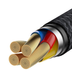 Cable USB duradero USB-C 40W CARGA RÁPIDA 3.0 QC 3.0 1M GRACI-BLACK