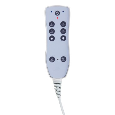Καλλυντικό κρεβάτι spa AZZURRO 815b Λευκό με Θέρμανση και LED — κοντινοί χειρισμοί