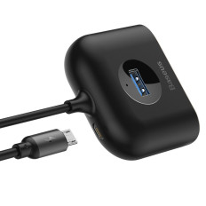Adapter Adapter Hub 4in1 USB USB3.0 Adapter är USB3.0 * 1 + USB2.0 * 3 1m Svart