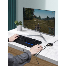 Adaptérový adaptér HUB 4IN1 USB USB3.0 ADPISTOR JE USB3.0 * 1 + USB2.0 * 3 1 M ČIERNY