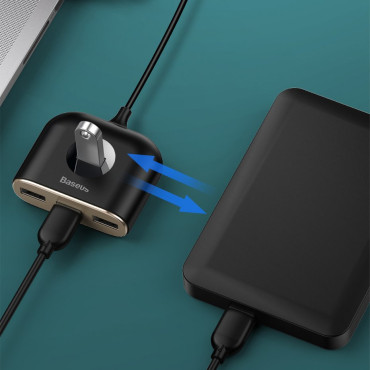 Adapter Adapter Hub 4in1 USB USB3.0 Adapter är USB3.0 * 1 + USB2.0 * 3 1m Svart