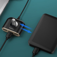 Adapter Adapter Hub 4in1 USB USB3.0 Adapter är USB3.0 * 1 + USB2.0 * 3 1m Svart