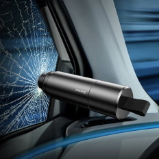 Safety hammer for windscreen + knife for cutting gray 2W1 belts