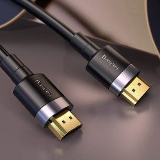 Kabel HDMI-kabel 2,0 4K 60 Hz 3D 18 GBPS 2 m Sort