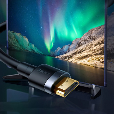 Kabelio HDMI kabelis 2.0 4K 60 hz 3d 18 Gbps 2 m juoda