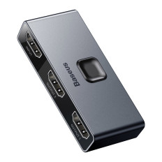 Spínač spínača HDMI 2X HDMI 4K 30 HZ BI-Smerová sivá