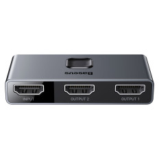 Splitter switch switch HDMI 2X HDMI 4K 30 Hz dubbelriktad grå