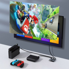 Spínač spínača HDMI 2X HDMI 4K 30 HZ BI-Smerová sivá