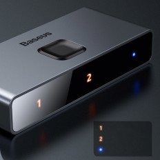Spínač spínača HDMI 2X HDMI 4K 30 HZ BI-Smerová sivá