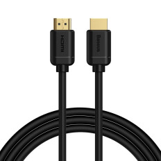 Kabel HDMI-kabel 2,0 4K 60 Hz 3D HDR 18 GBPS 2 m Sort