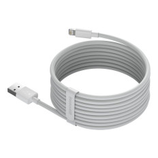 2x USB-kabel iPhone Lightning Snabb laddning Strömförsäljning 1,5 m Vit