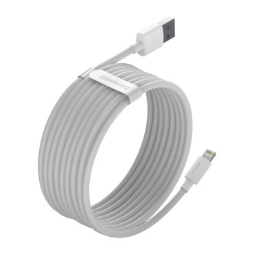 2x USB-kabel iPhone Lightning Snabb laddning Strömförsäljning 1,5 m Vit