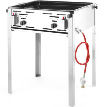 Gas Grill με Grill Pan Master Maxi 590x480mm 11.6kw - Hendi 154717