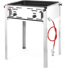 Gassgrill med Grill Pan Master Maxi 590x480mm 11.6kw - Hendi 154717