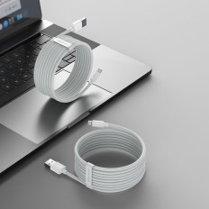 2x USB-kabel iPhone Lightning Snabb laddning Strömförsäljning 1,5 m Vit