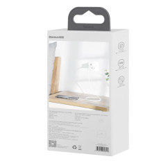2x USB kabelis "iPhone" žaibas greitas įkrovimo maitinimo pristatymas 1,5 m baltas