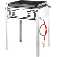 Gas Grill med Grill Pan Master Maxi 590x480mm 11.6kW - Hendi 154717