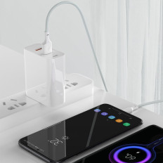 2x USB-C kabelis Ātrā iekraušanas jauda Piegāde Ātrā maksa 40W 5 A 1,5 M balta