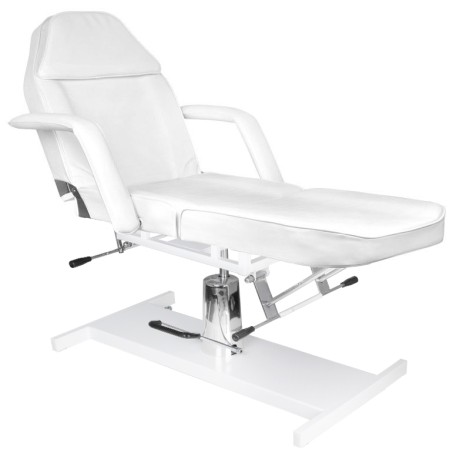 Cosmetic stol hydraulisk basic 210 hvid — fra siden