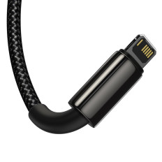 Kabel 3in1 USB kabel USB-C iPhone Lightning Microurourought 3,5 a 1,5 m črna