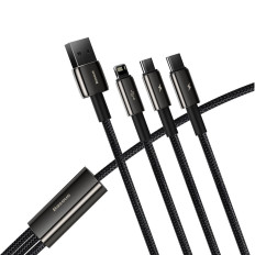 Kabel 3in1 USB-Kabel USB-C iPhone Blitz MicroUSB 3,5 A 1,5 Mr