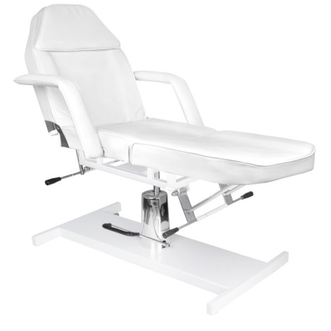 Sillón cosmético hidráulico básico 210 blanco — vista lateral