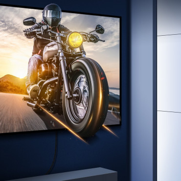 Cabo HDMI 2.1 8K 60 Hz Earc QMS Dinâmico HDR VRR ALLM 3M Preto