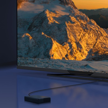 Cabo HDMI 2.1 8K 60 Hz Earc QMS Dinâmico HDR VRR ALLM 3M Preto