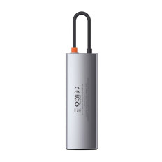 Večfunkcionalno pesto 8in1 USB USB-C PD 100W HDMI SD Card Reader in MicroSD 3x USB 3.2 RJ45 Gray