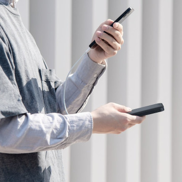 Overlegen kabel USB-kabel iPhone Lightning 2.4A 25cm Hvid