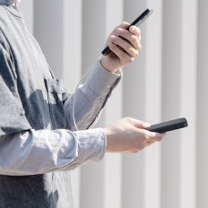 Overlegen kabel USB-kabel iPhone Lightning 2.4A 25cm Hvid