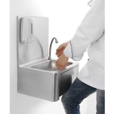 Washbasin Sink Handley põlvevaba põlve valmistatud roostevabast terasest - Hendi 810309