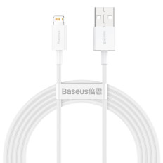 Geresnis kabelis USB kabelis "iPhone" žaibas 2,4A 2m balta