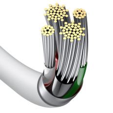 Cable USB superior superior Rayo de iPhone 2.4A 2m Blanco