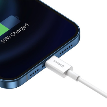 Geresnis kabelis USB kabelis "iPhone" žaibas 2,4A 2m balta