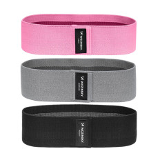 Materiālu noņemšana Gumijas vingrinājums Gumijas mini joslas Joga Fitness CrossFit Set 3gab