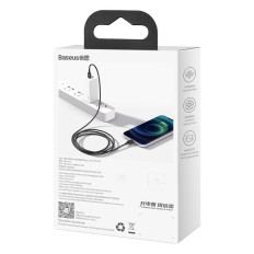 Cabo Superior Cabo USB-C Relâmpago para iPhone para Rápido Carregamento 20W 1M Preto