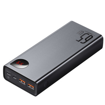 Adaman PowerBank 2x USB 1x USB-C 1X Microousb 200MAH 65W Quick Charge Black