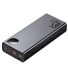 Adaman PowerBank 2x USB 1x USB-C 1X Microousb 200MAH 65W Quick Charge Black